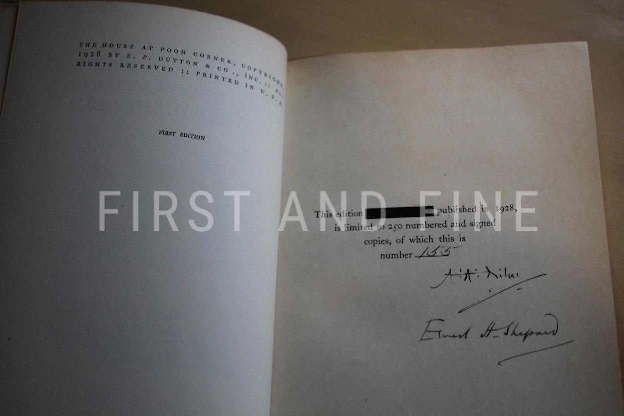 Milne, A.A. (1928) 'The House at Pooh Corner', US signed limited edition 1/250 - Image 3