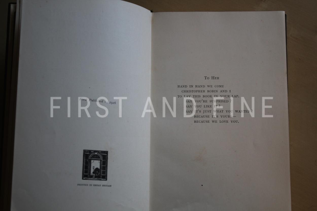 Milne, A.A. (1926) 'Winnie-the Pooh', UK first deluxe edition with signed letters - Image 5