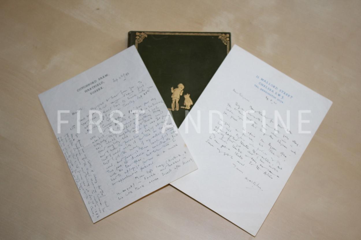 Milne, A.A. (1926) 'Winnie-the Pooh', UK first deluxe edition with signed letters - Image 4
