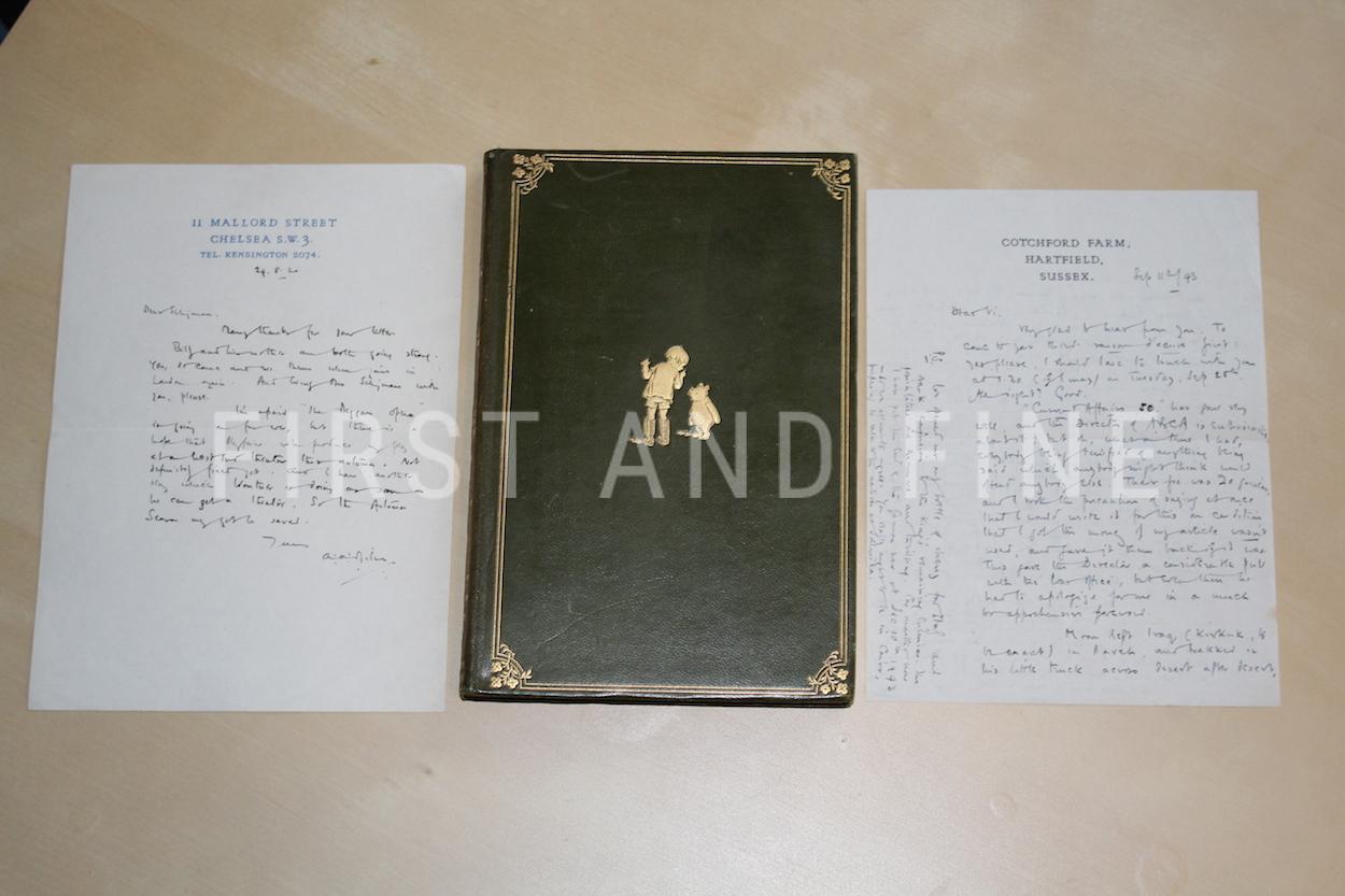 Milne, A.A. (1926) 'Winnie-the Pooh', UK first deluxe edition with signed letters - Image 3