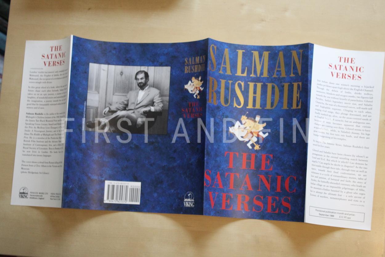 Rushdie, Salman (1988) 'Satanic Verses', UK signed proof with rare proof dust jacket - Image 10