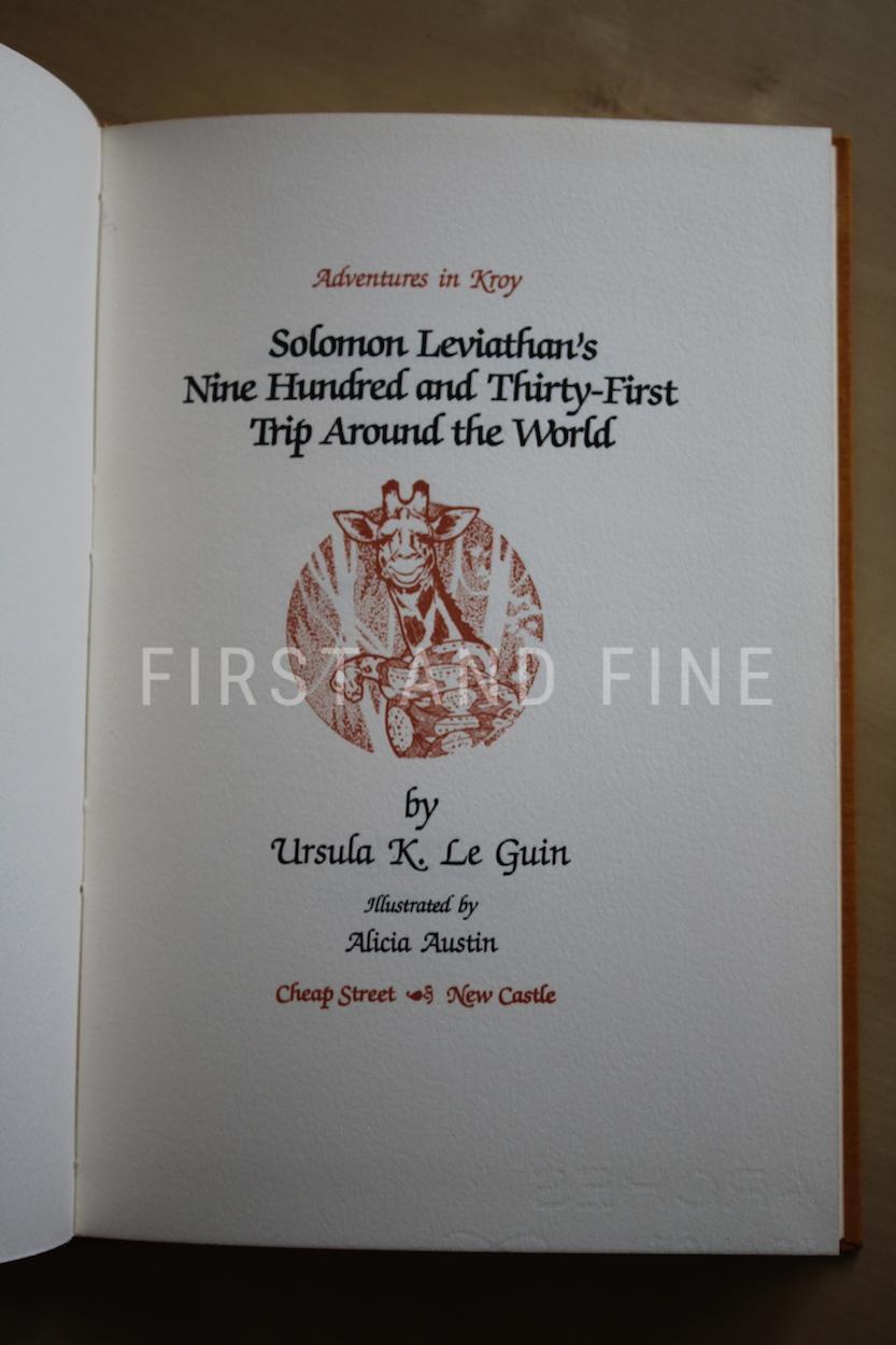 Le Guin, Ursula (1982, 1983) 'The Adventure of Cobbler's Rune' & 'Solomon Leviathan's Nine Hundred and Thirty-First Trip Around the World', signed limited editions - Image 7