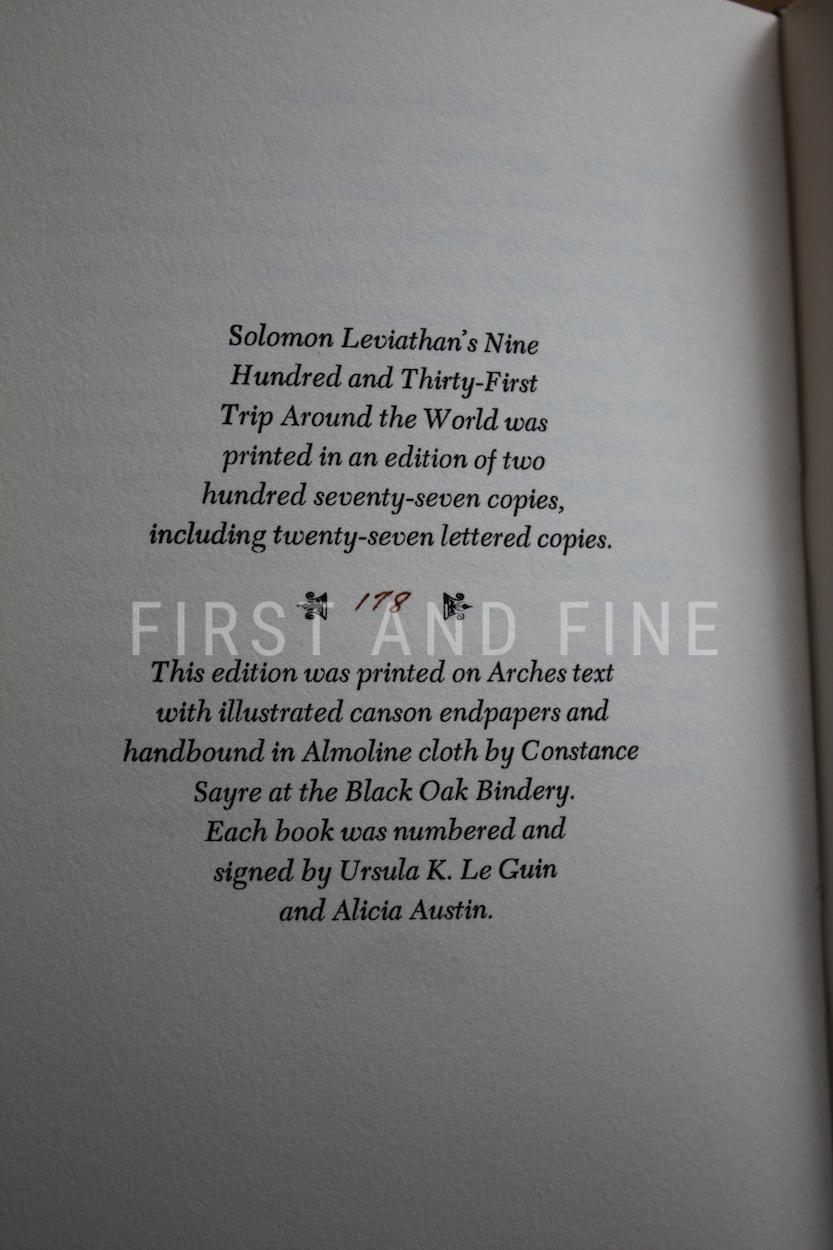 Le Guin, Ursula (1982, 1983) 'The Adventure of Cobbler's Rune' & 'Solomon Leviathan's Nine Hundred and Thirty-First Trip Around the World', signed limited editions - Image 2