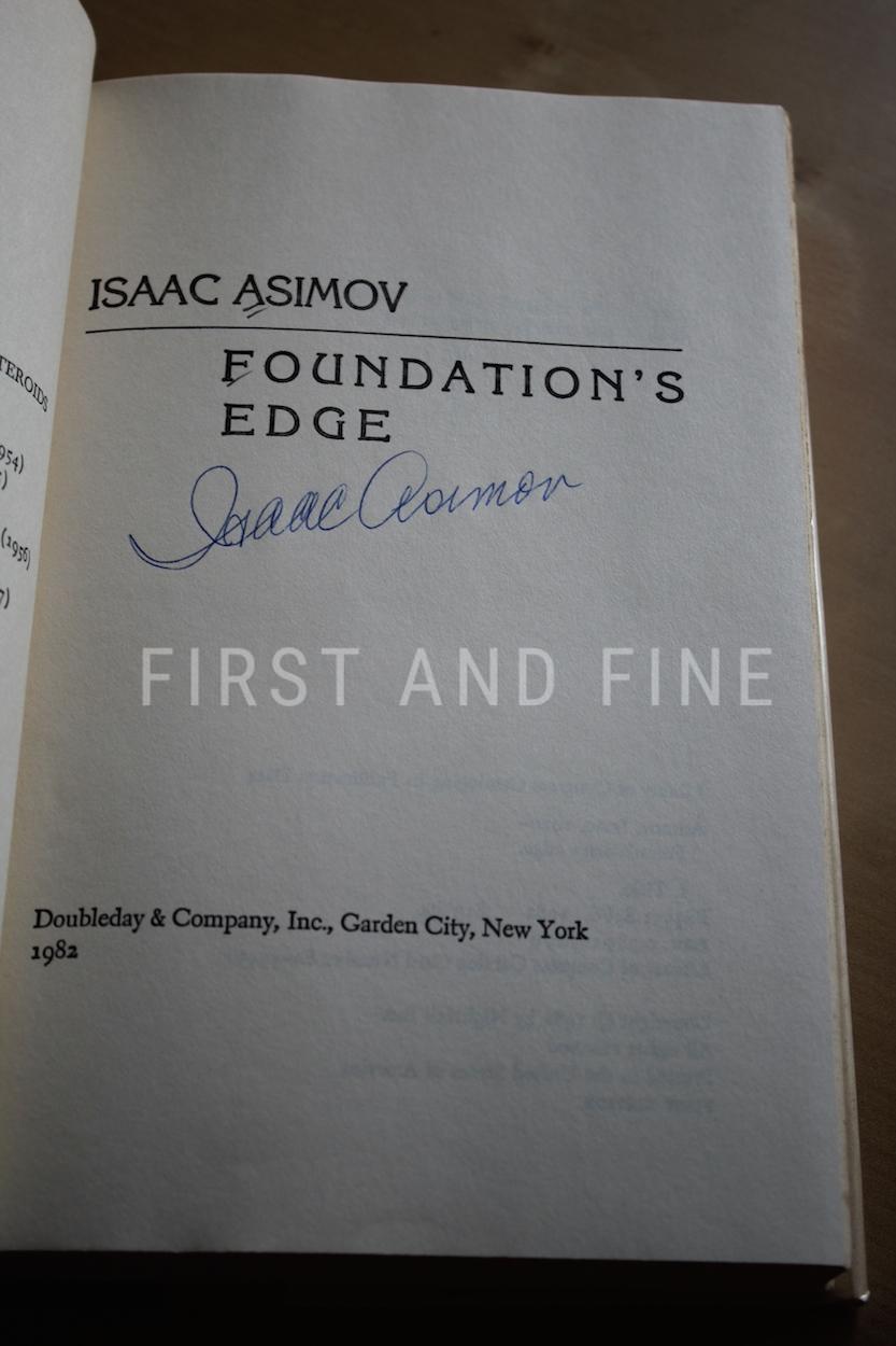 Asimov, Isaac (1982) 'Foundation's Edge', signed first edition, first state - Image 2