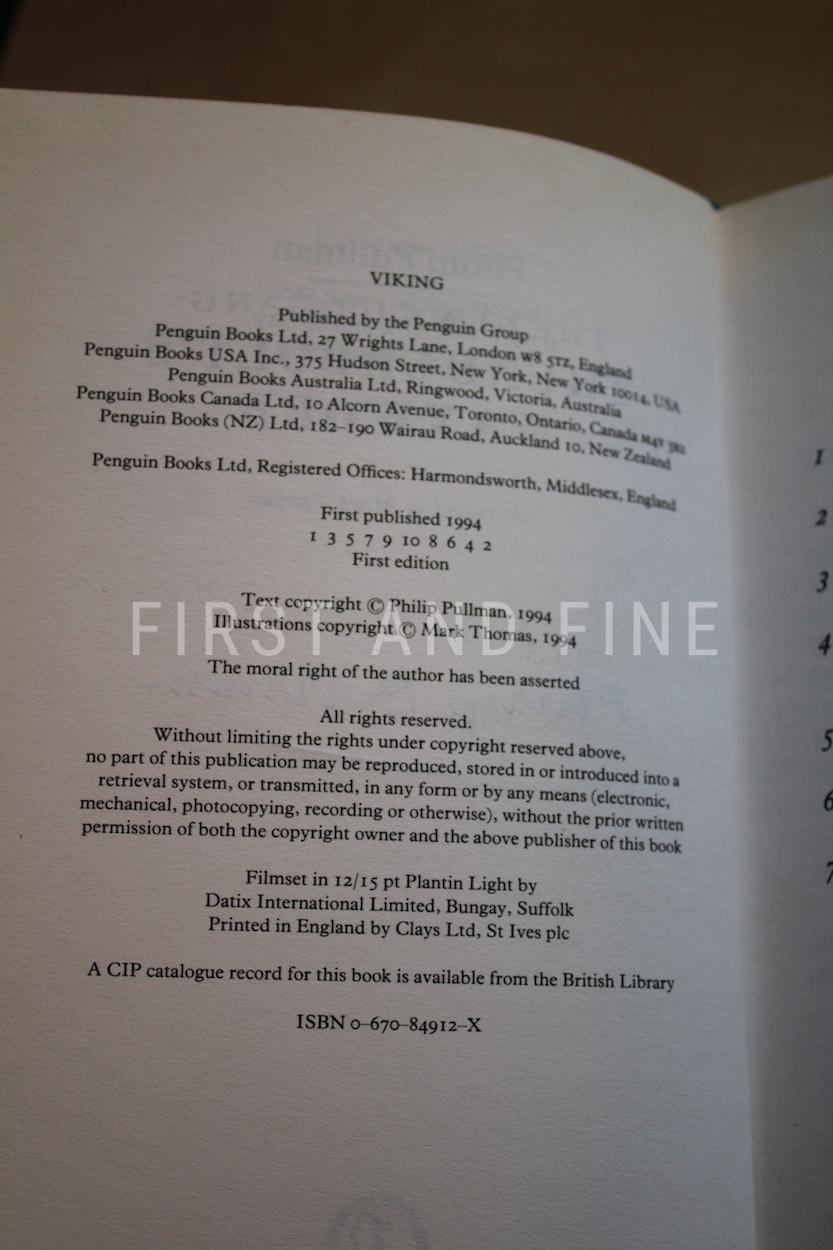 Pullman, Philip (1994) 'The New Cut Gang: Thunderbolt's Waxwork', UK signed first edition - Image 3