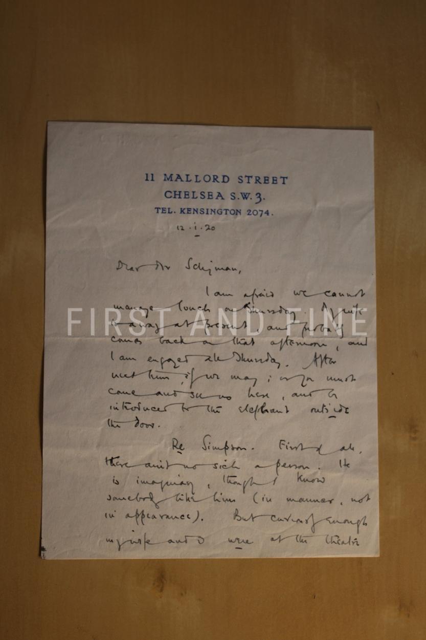 Milne, A.A. (1926) 'Winnie-the-Pooh', UK first edition in first state dust jacket and signed original letter - Image 3