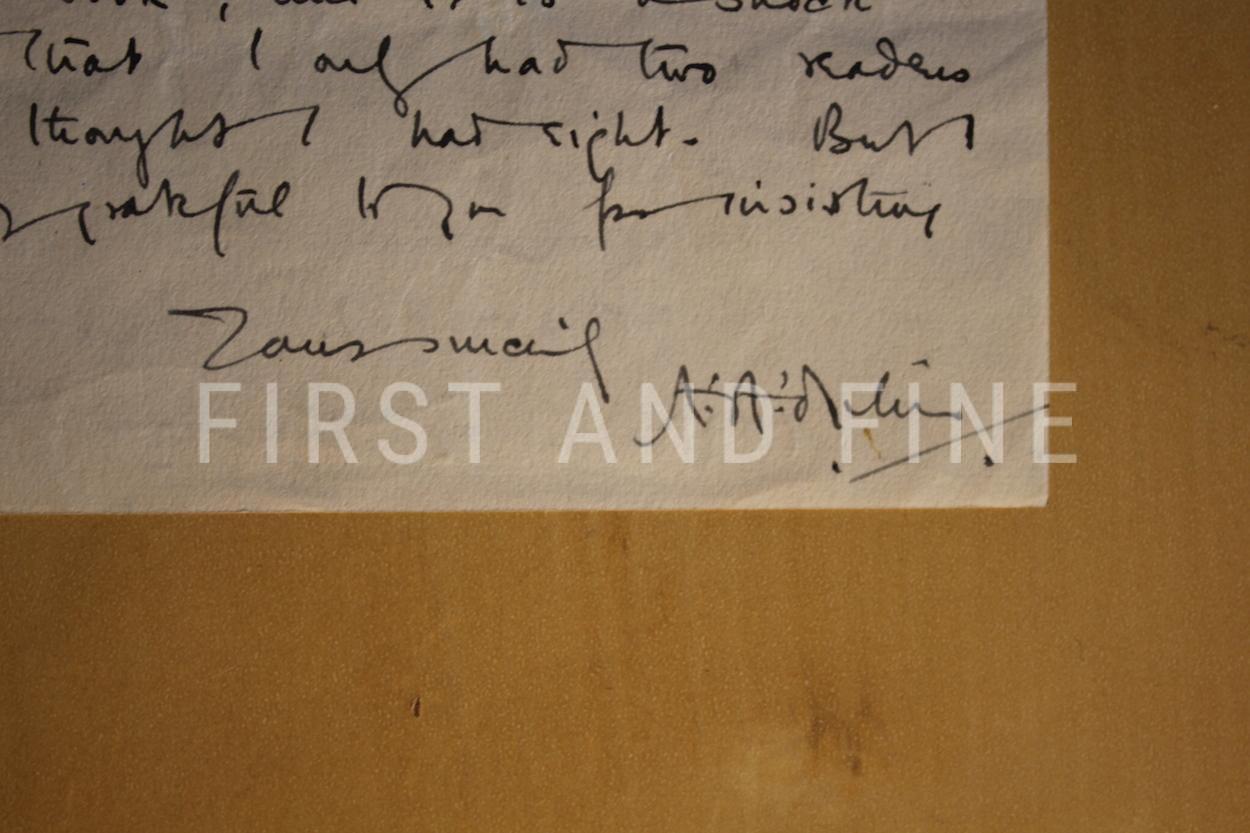 Milne, A.A. (1926) 'Winnie-the-Pooh', UK first edition in first state dust jacket and signed original letter - Image 5