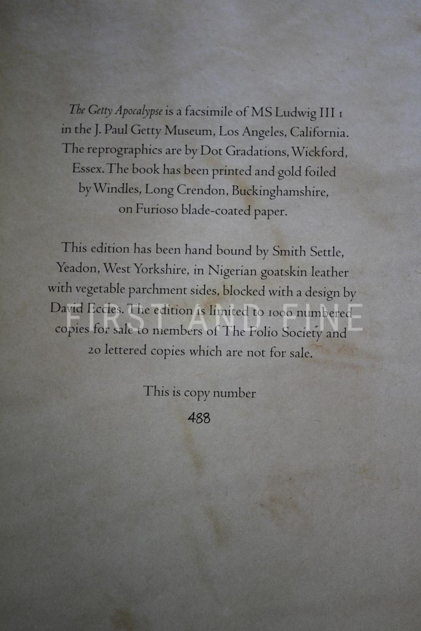 'The Getty Apocalypse', Folio Society limited edition - Image 2