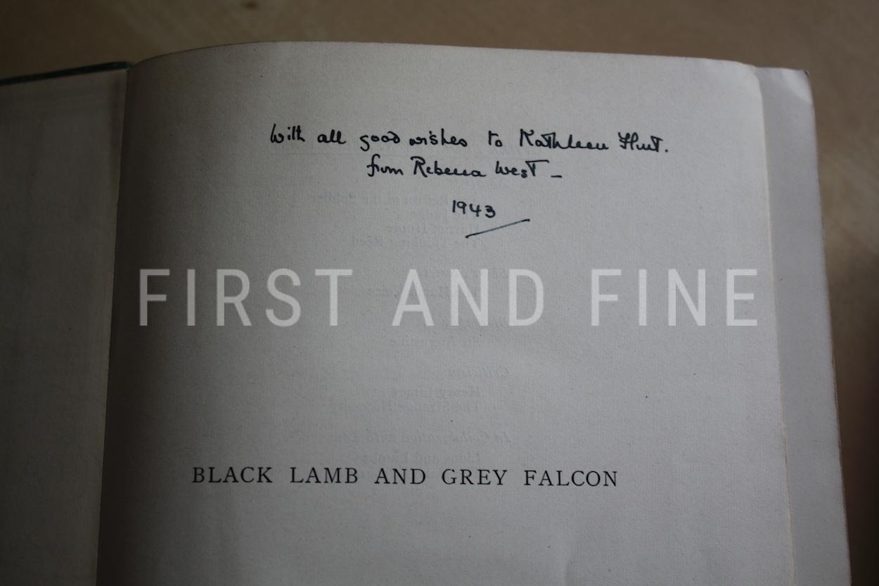 West, Rebecca (1942) 'Black Lamb and Grey Falcon', SIGNED UK first edition (reprint) - Image 2