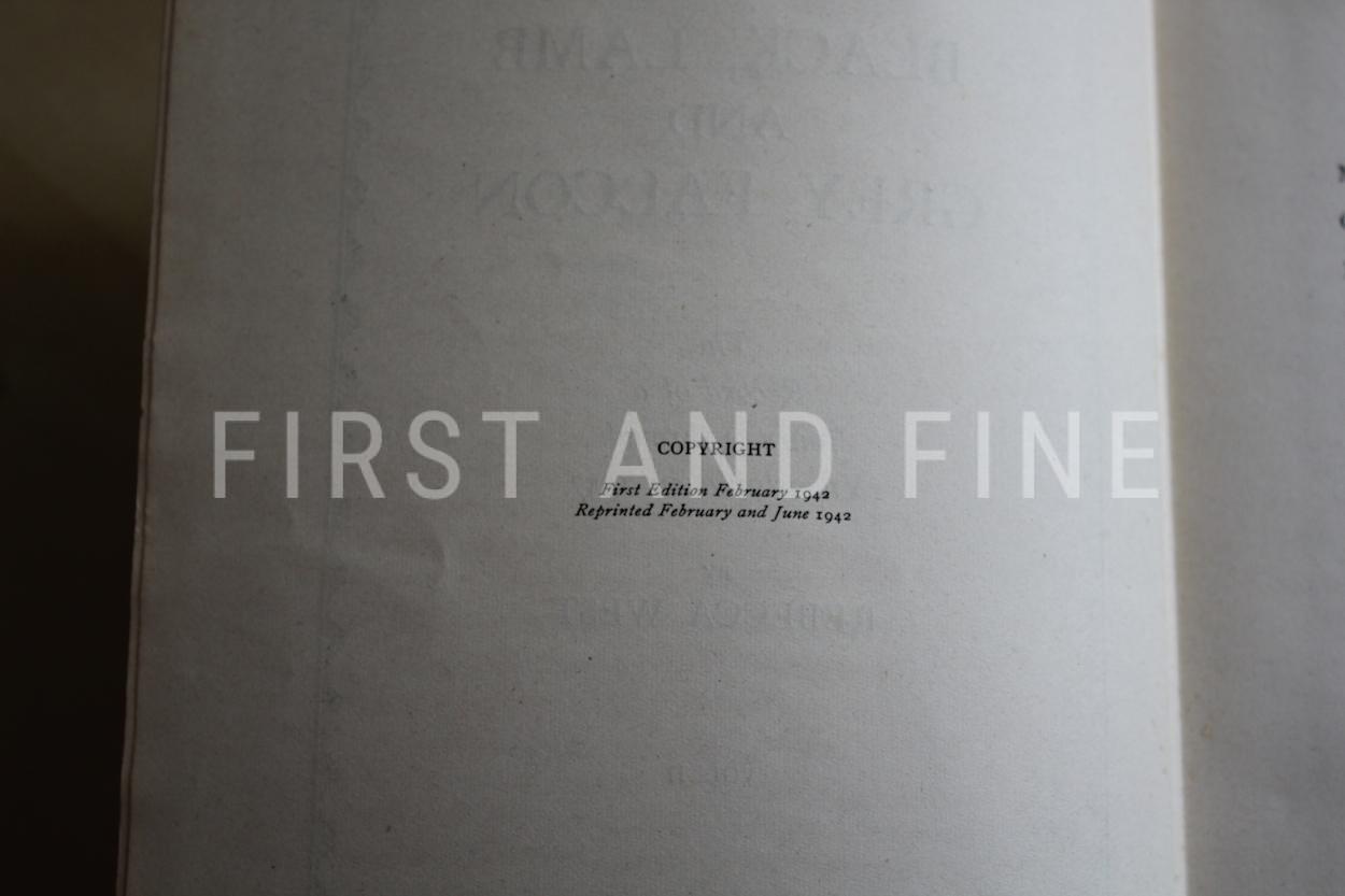 West, Rebecca (1942) 'Black Lamb and Grey Falcon', SIGNED UK first edition (reprint) - Image 6