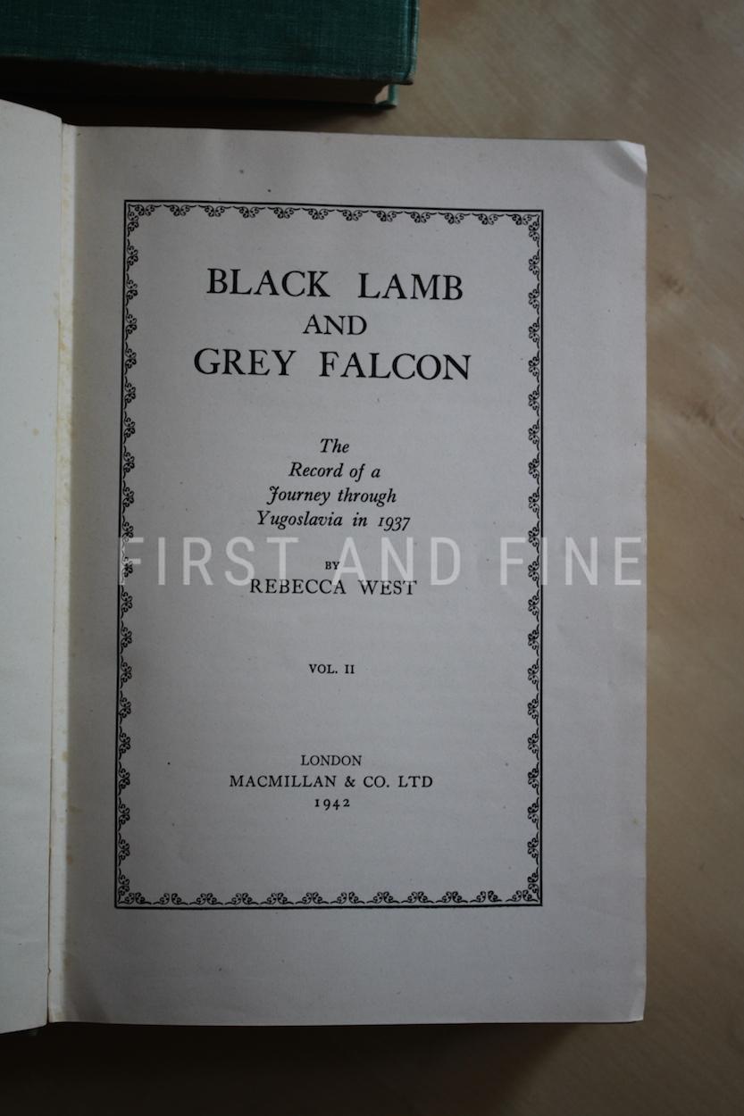 West, Rebecca (1942) 'Black Lamb and Grey Falcon', SIGNED UK first edition (reprint) - Image 4
