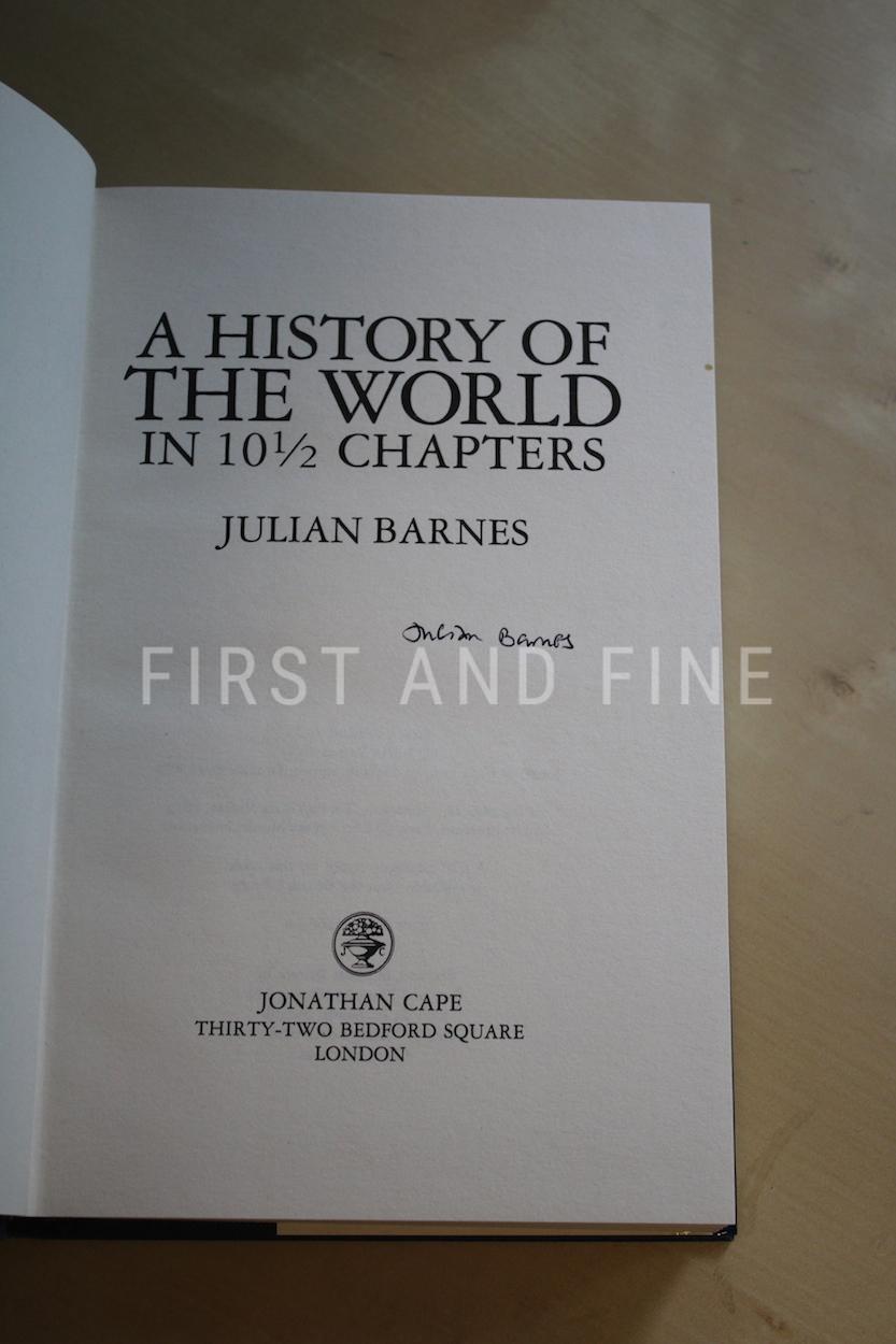 Barnes, Julian (1989) 'A History of the World in 10 1/2 Chapters', UK signed first edition - Image 2