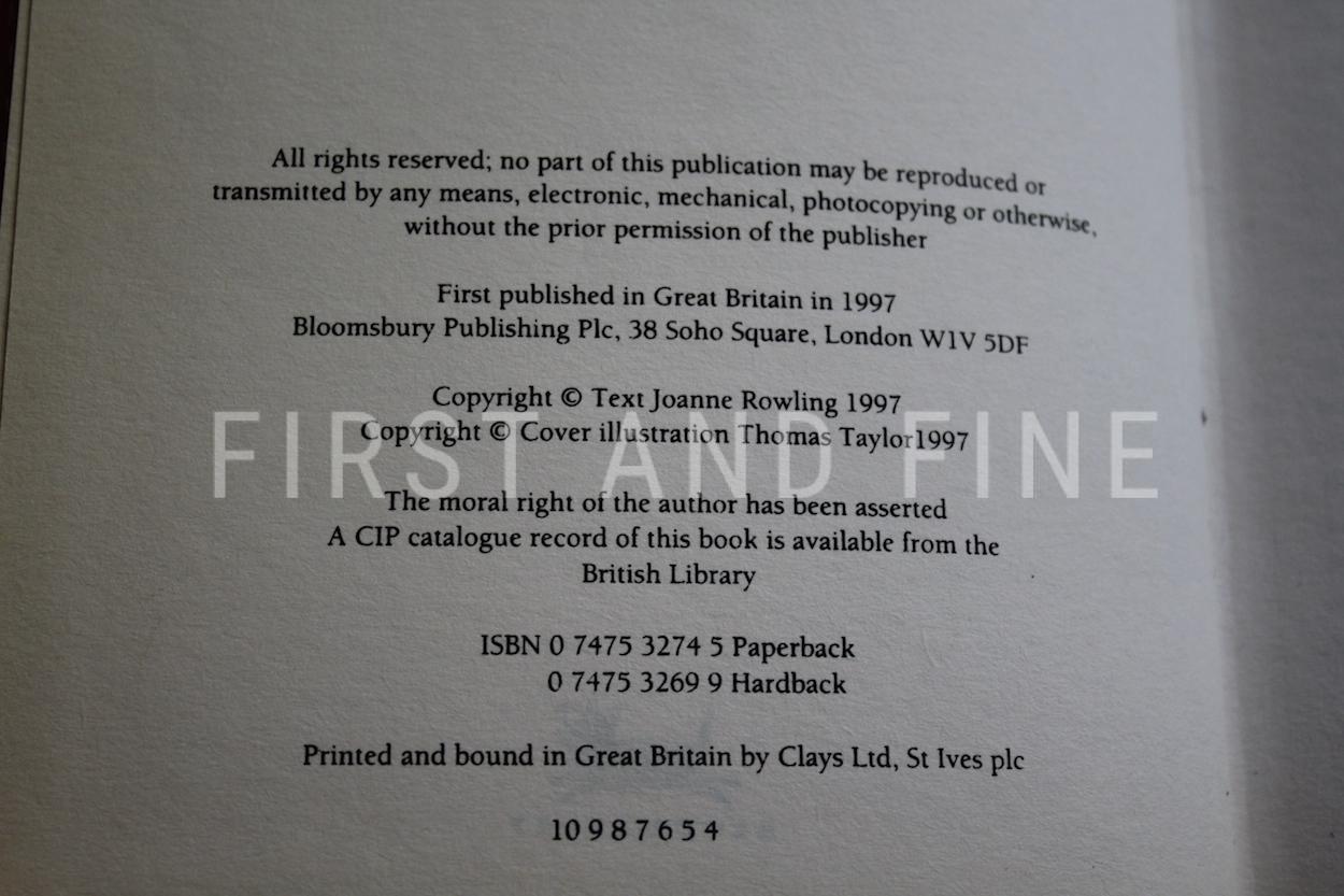Rowling, J.K. (1997) 'Harry Potter and the Philosopher's Stone', UK signed 4th print - Image 4