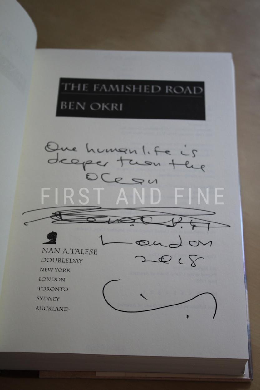 Okri, Ben (1992) 'The Famished Road', signed and lined US first edition - Image 2