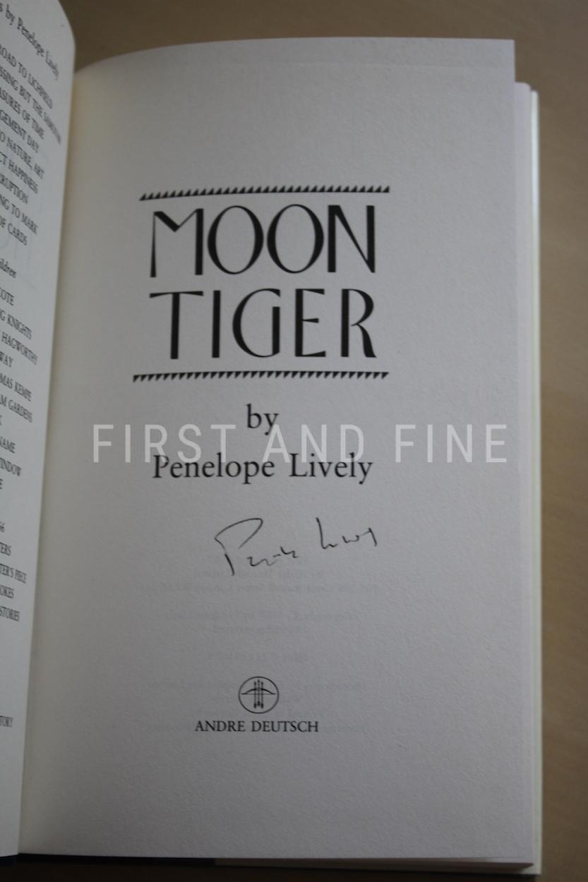 Lively, Penelope (1987) 'Moon Tiger', UK signed first edition - Image 2
