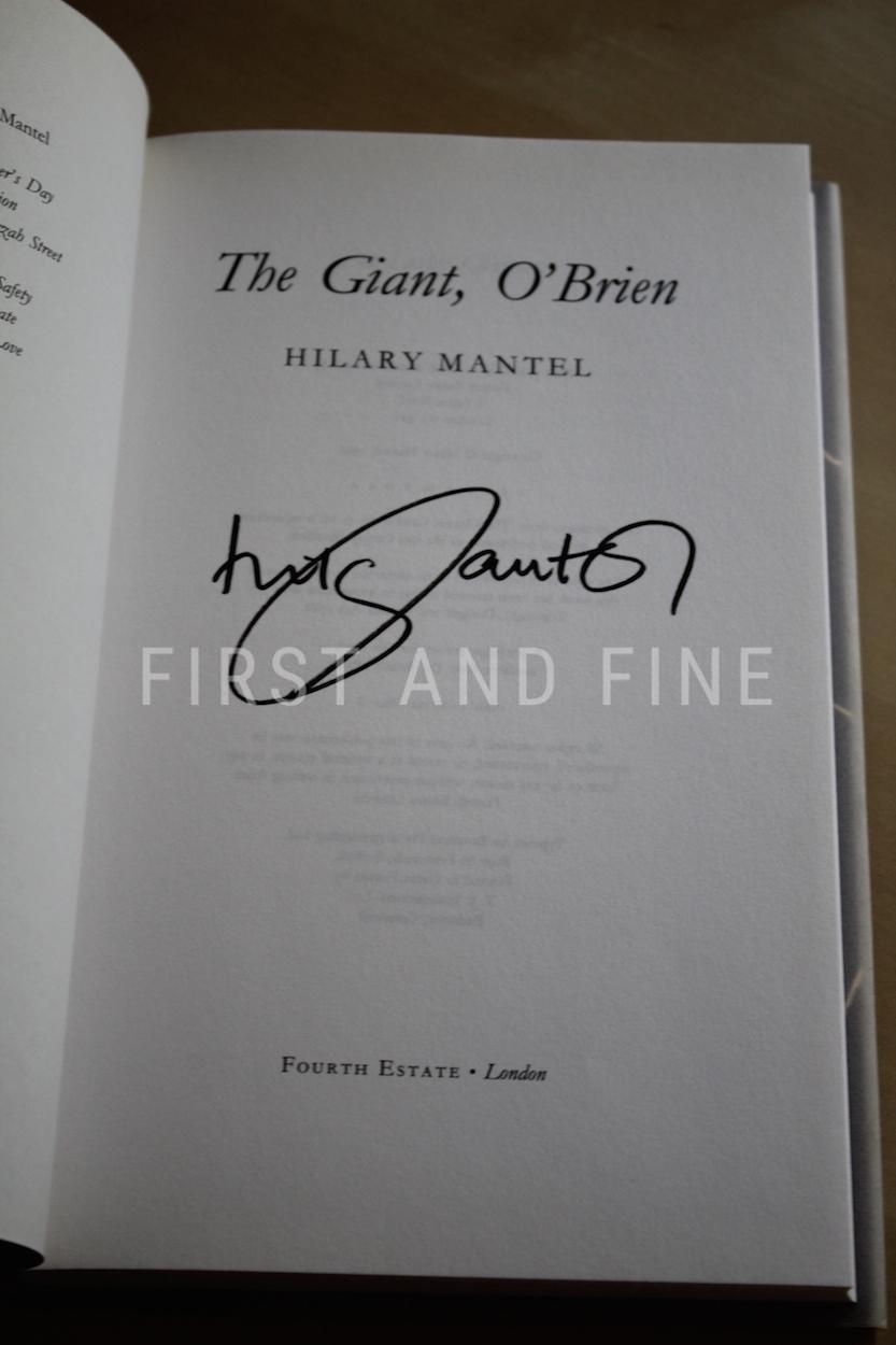 Mantel, Hilary (1998) 'The Giant O'Brian', UK signed first edition - Image 2