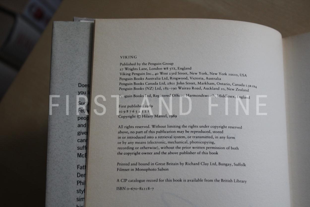 Mantel, Hilary (1989) 'Fludd', UK signed first edition - Image 3