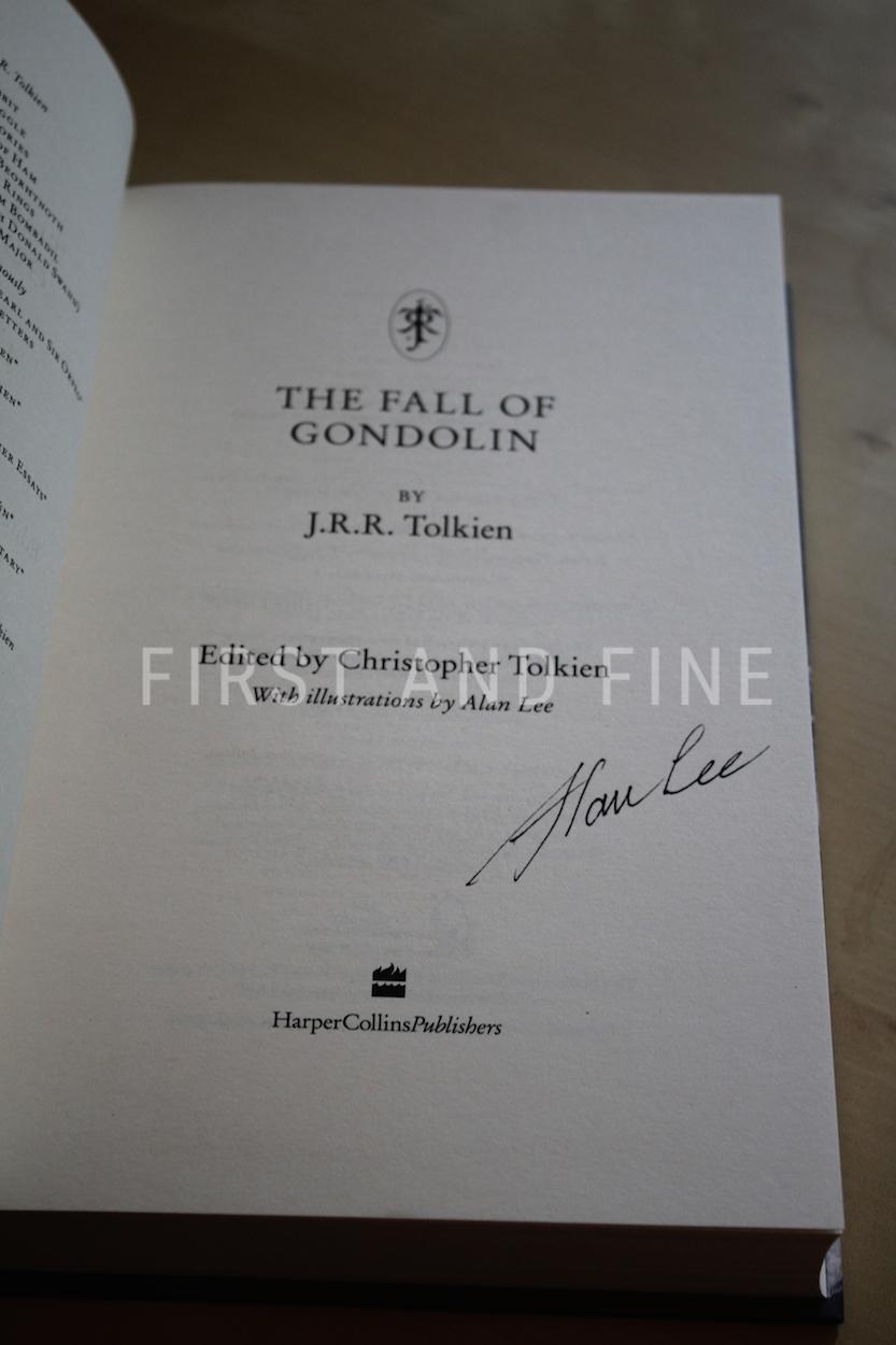 Tolkien, J.R.R.; Tolkien, Christopher (ed); Lee, Alan (illustrator) (2018) 'The Fall of Gondolin', UK signed first edition - Image 2