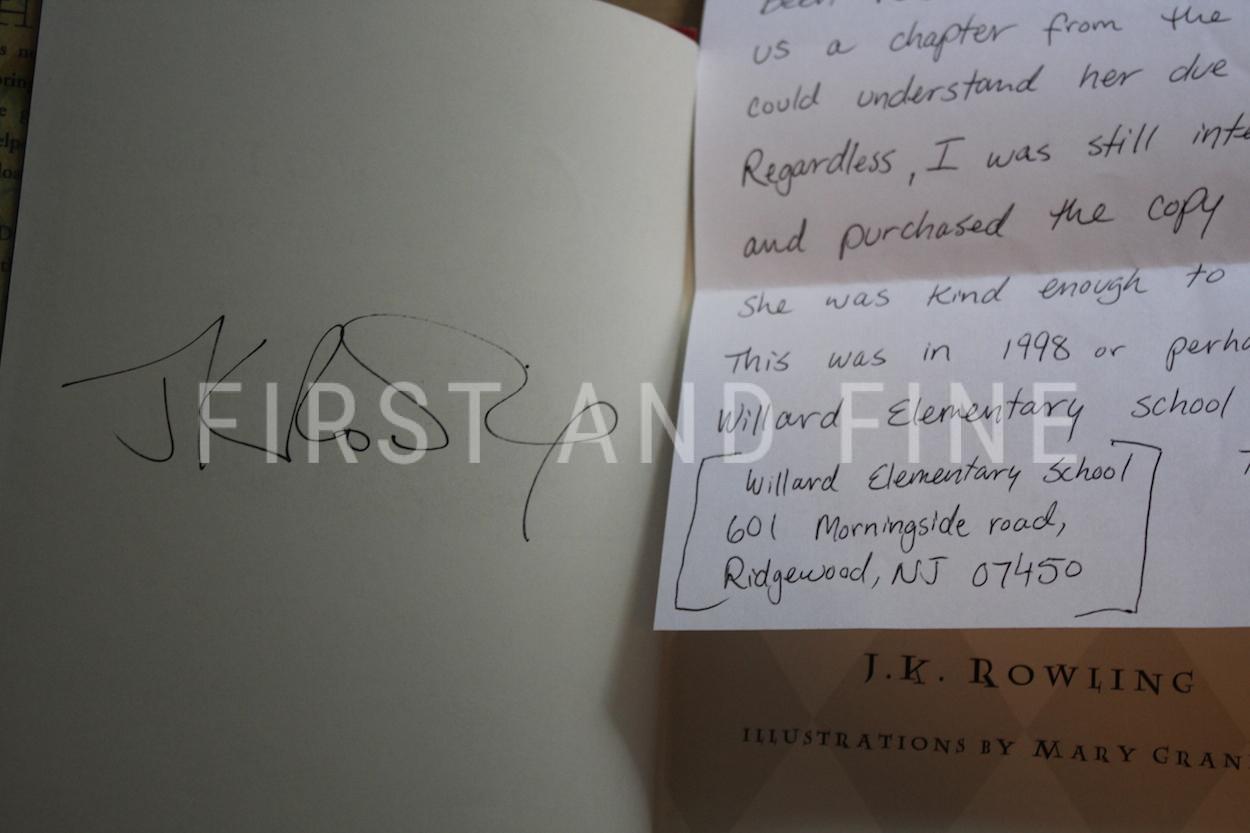 Rowling, J.K. (1998) 'Harry Potter and the Sorcerer's Stone', US signed first edition, second printing - Image 5