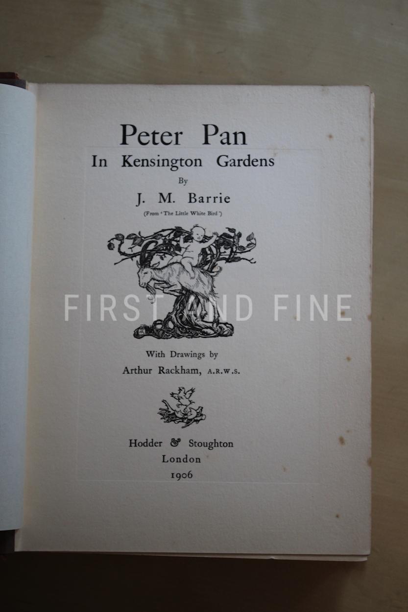 Barrie, J.M. (1906 and 1911) 'Peter Pan in Kensington Gardens' first edition; and 'Peter and Wendy' first edition, plus signature - Image 28