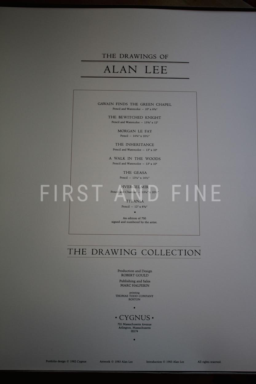 Lee, Alan (1983) 'The Drawings of Alan Lee', signed limited edition - Image 2