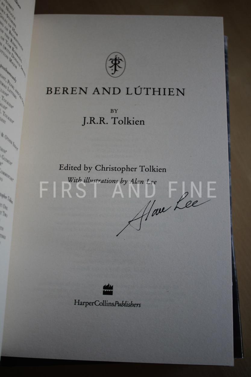 Tolkien, J.R.R. (2007-2018) 'The Children of Hurin'; 'Beren and Luthien'; 'The Fall of Gondolin', all UK first editions, signed by Alan Lee - Image 4