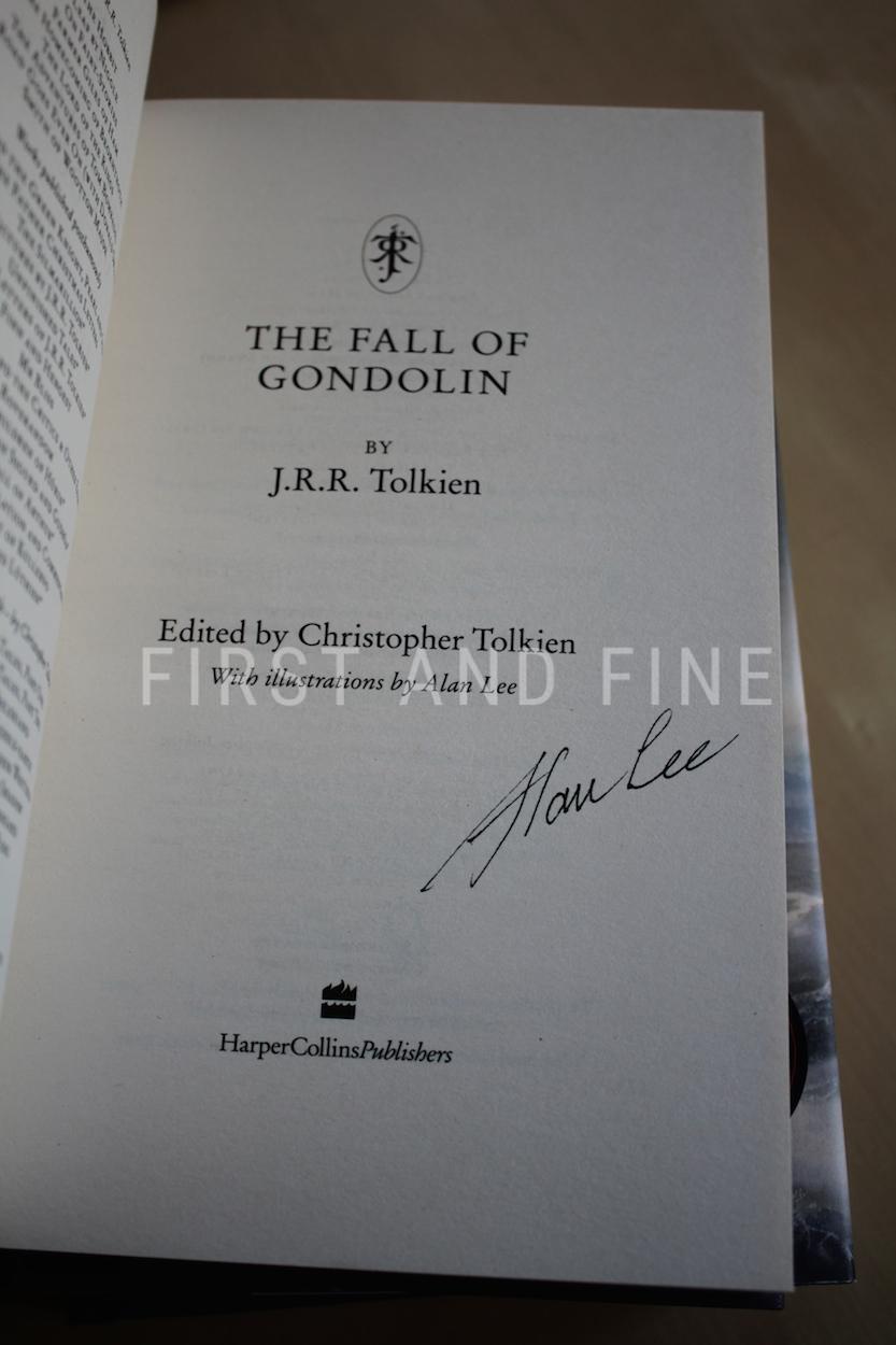 Tolkien, J.R.R. (2007-2018) 'The Children of Hurin'; 'Beren and Luthien'; 'The Fall of Gondolin', all UK first editions, signed by Alan Lee - Image 3