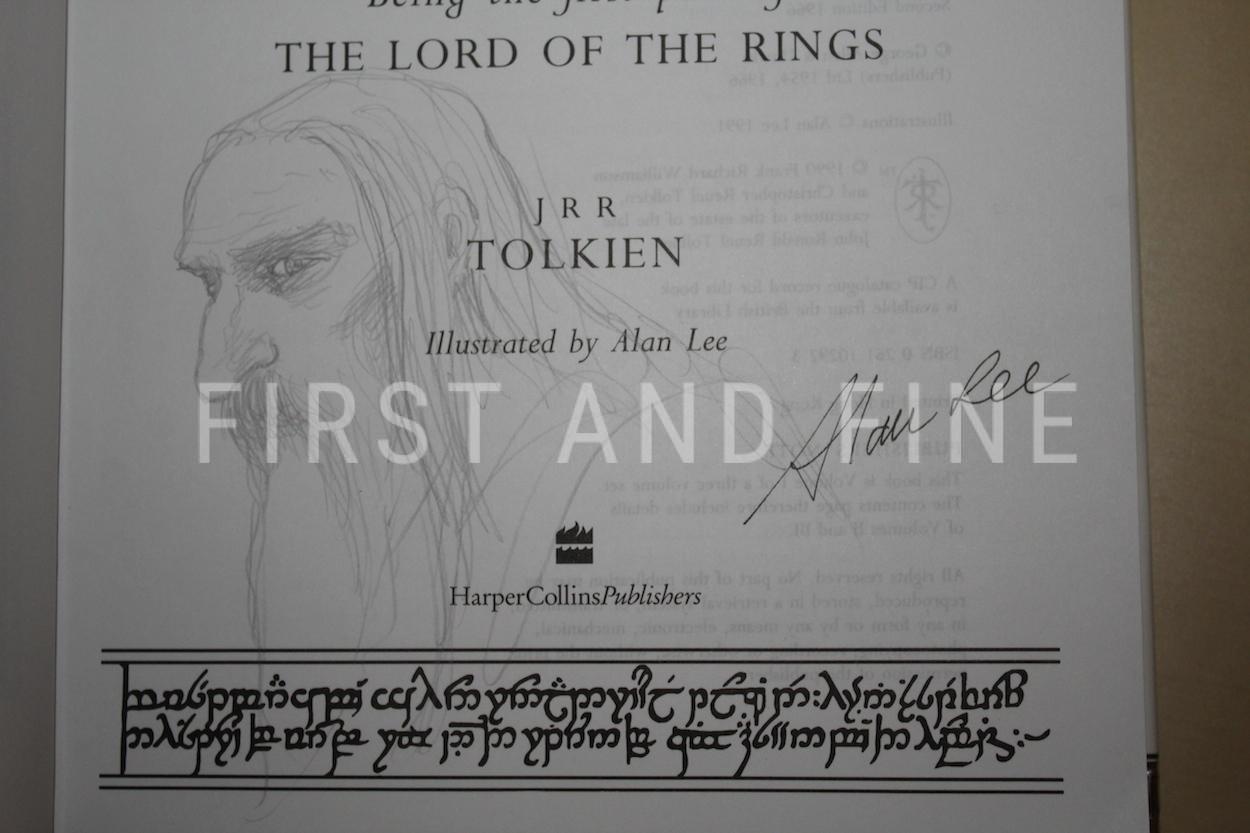 Tolkien, J.R.R.; Lee, Alan (illustr.) (1992) 'The Lord of the Rings', first edition set in three volumes, all signed by Alan Lee - Image 3