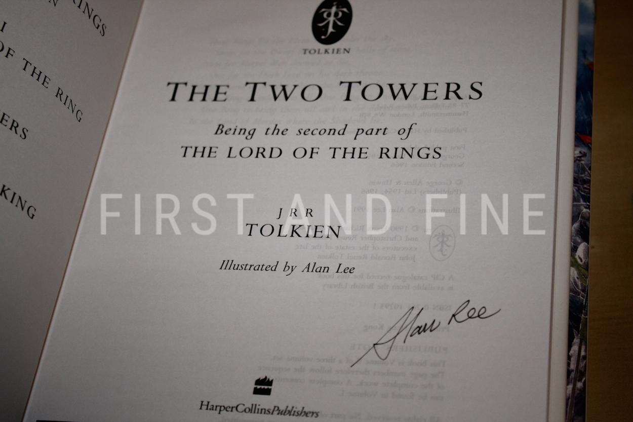 Tolkien, J.R.R.; Lee, Alan (illustr.) (1992) 'The Lord of the Rings', first edition set in three volumes, all signed by Alan Lee - Image 4