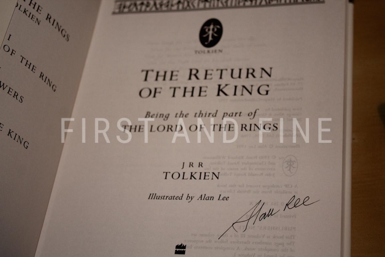 Tolkien, J.R.R.; Lee, Alan (illustr.) (1992) 'The Lord of the Rings', first edition set in three volumes, all signed by Alan Lee - Image 5