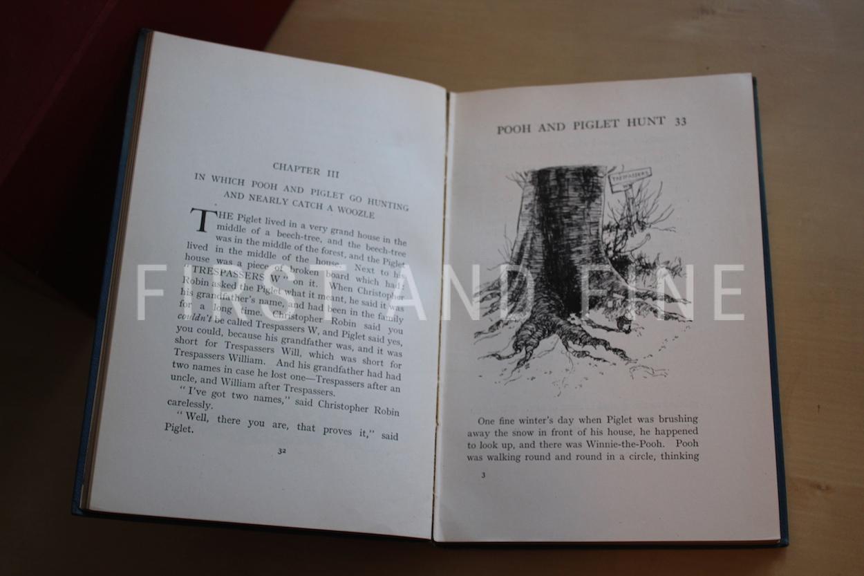 Milne, A.A. (1926) 'Winnie-the-Pooh', UK first deluxe edition in blue leather with handwritten and signed letter - Image 21