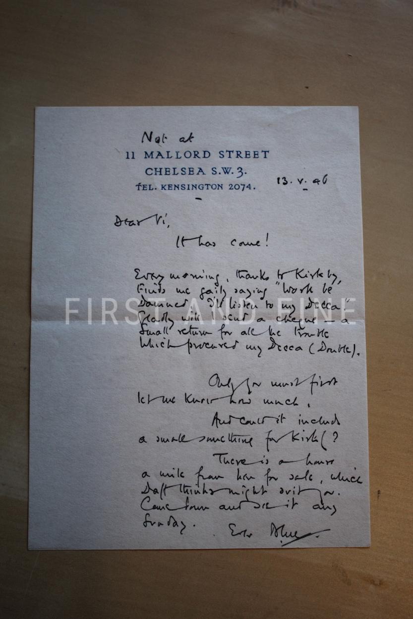 Milne, A.A. (1928) 'The House at Pooh Corner', UK first edition with handwritten and signed letter - Image 3