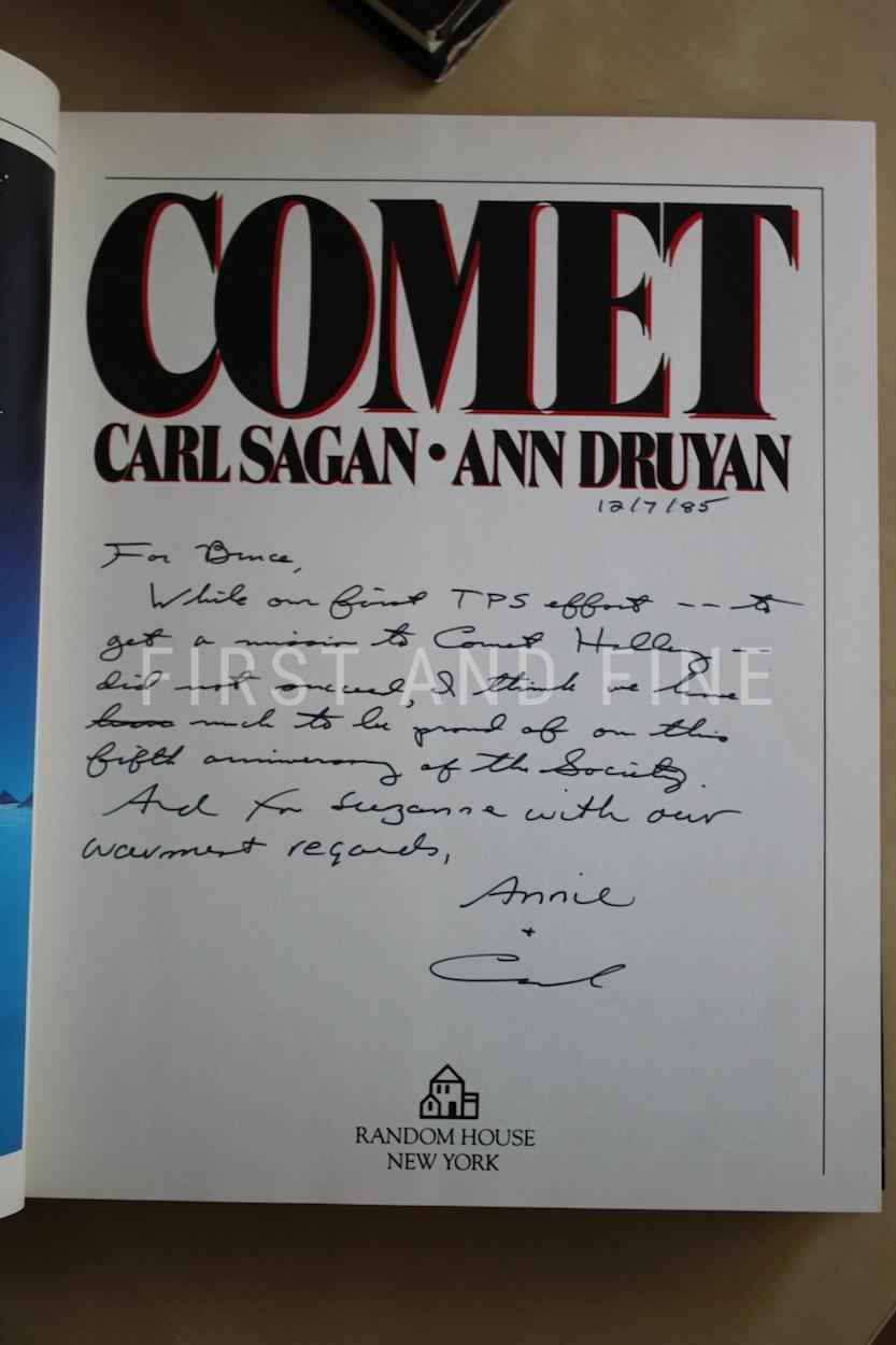 Sagan, Carl; Druyan, Ann (1985) 'Comet', US signed first edition association copy - Image 2