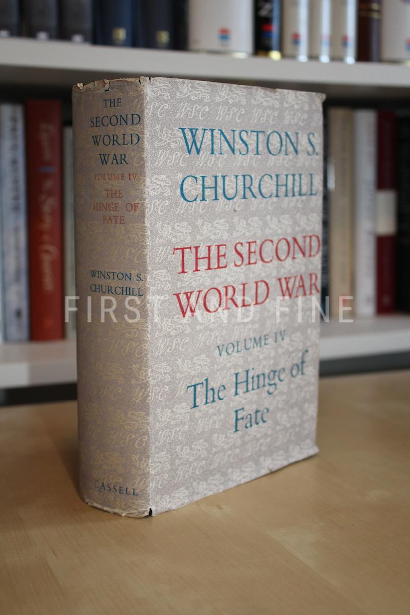 Churchill, Winston (1951) 'The Second World War - volume IV The Hinge of Fate', UK signed and inscribed first edition