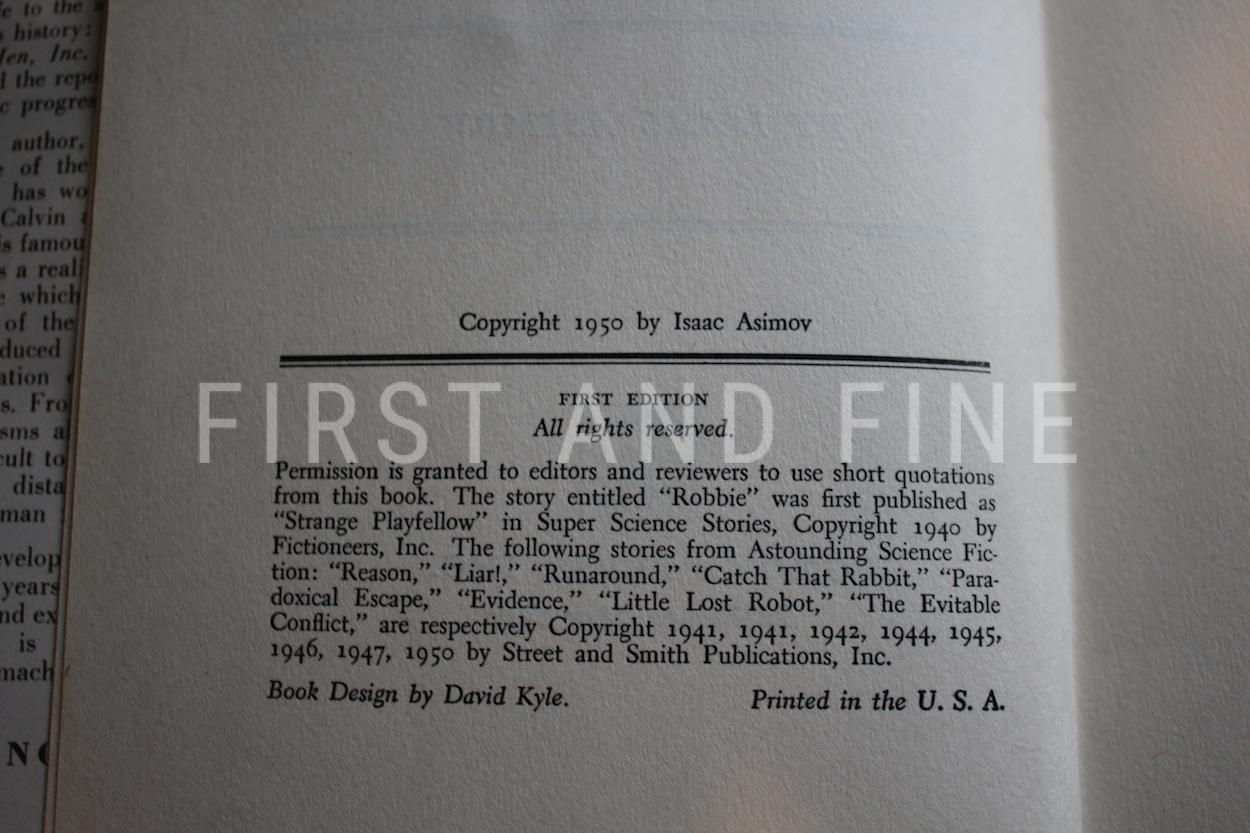 Asimov, Isaac (1950) 'I, Robot', US first edition with signature - Image 3