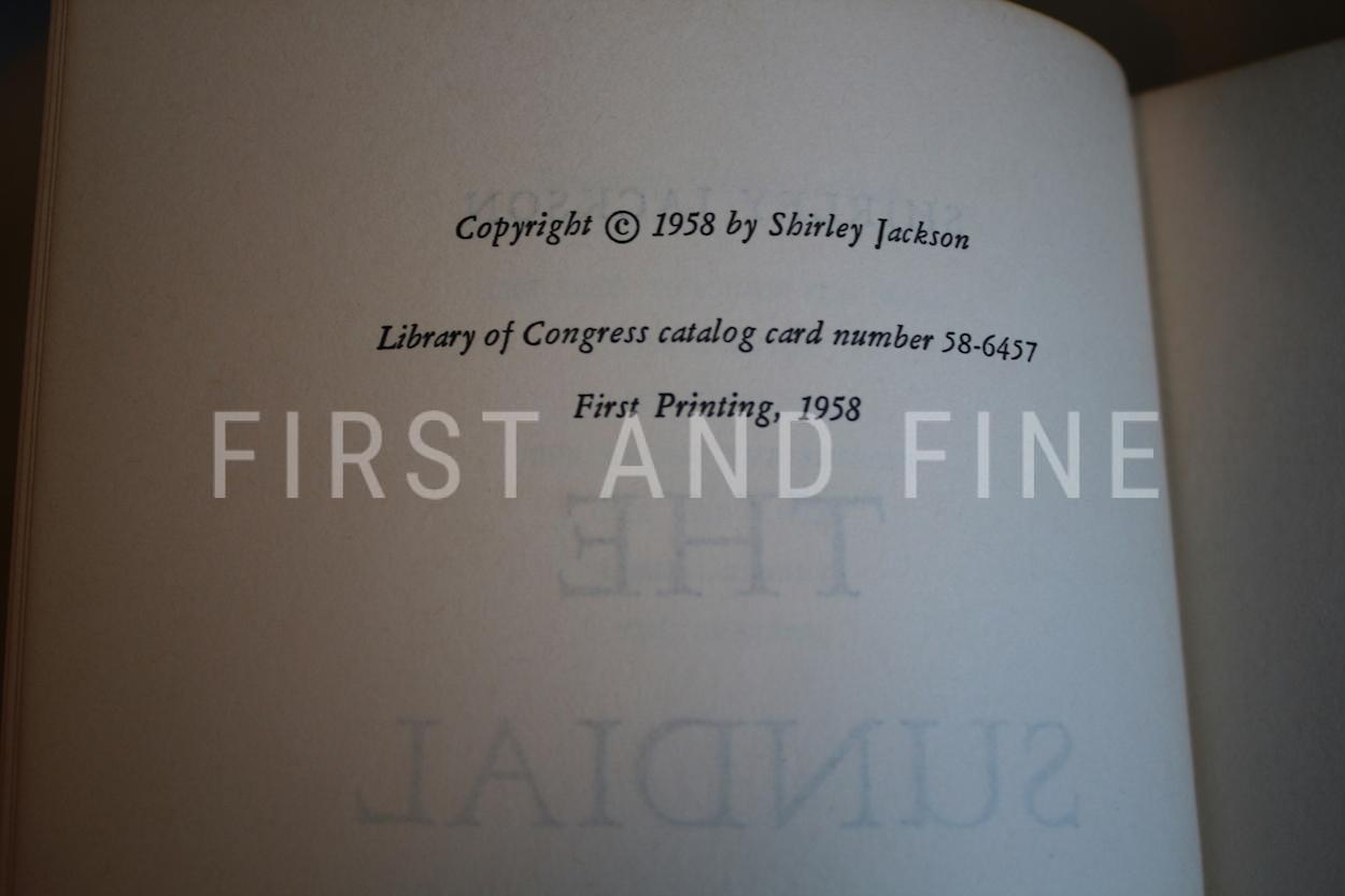 Jackson, Shirley (1958) 'The Sundial', US first edition, signed and inscribed in the month of publication - Image 4