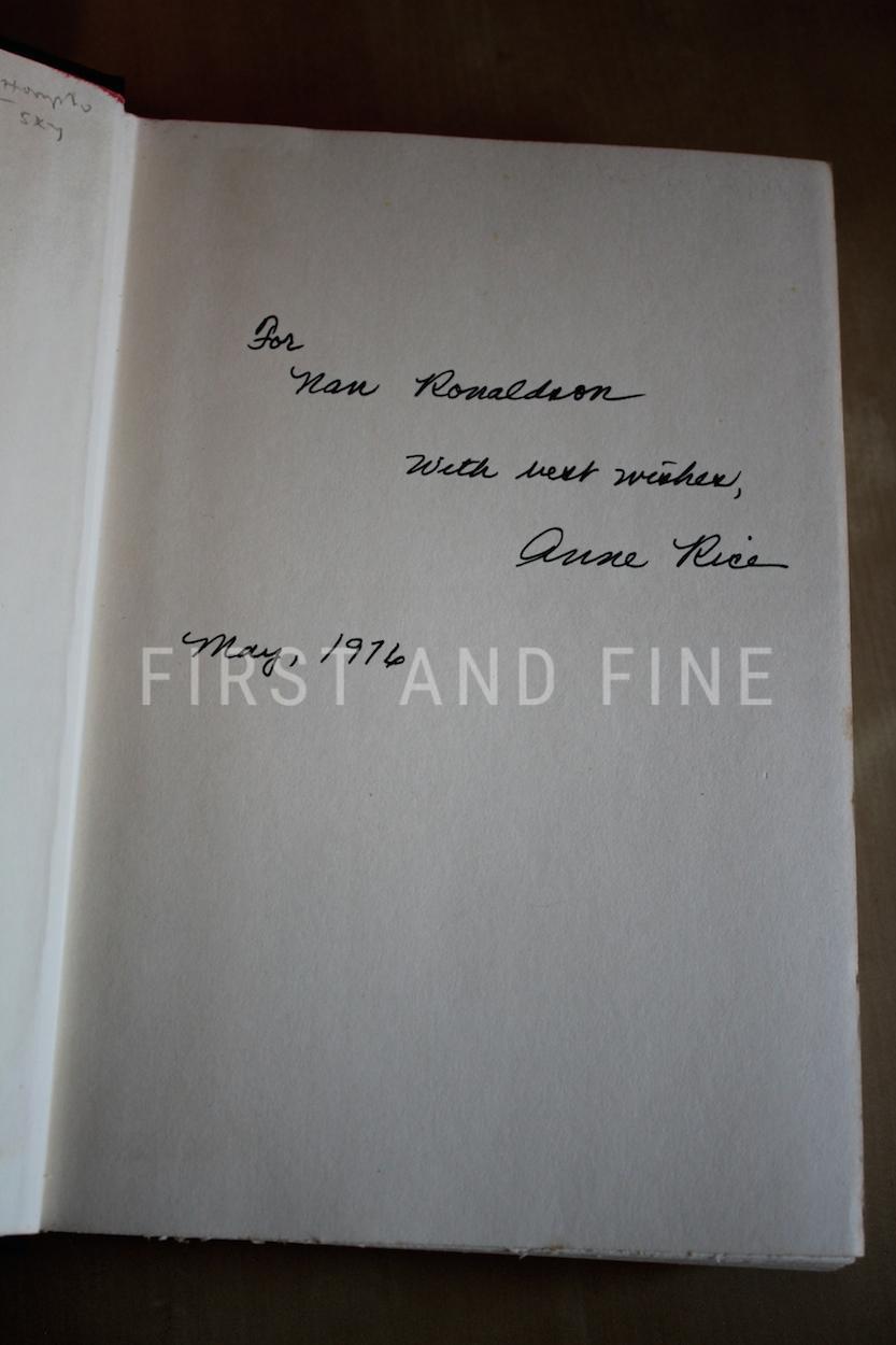 Rice, Anne (1976) 'Interview with the Vampire', US signed first edition - Image 2