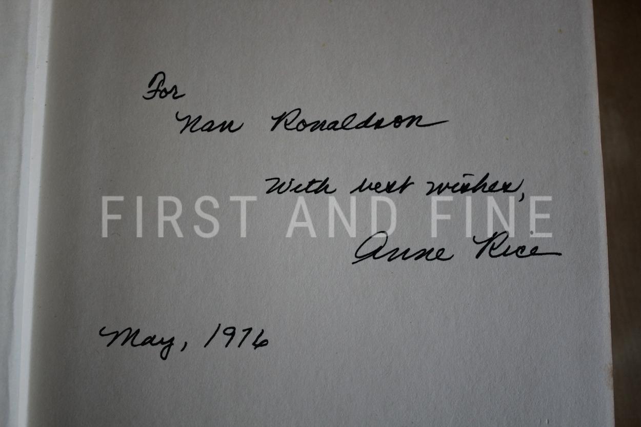 Rice, Anne (1976) 'Interview with the Vampire', US signed first edition - Image 3