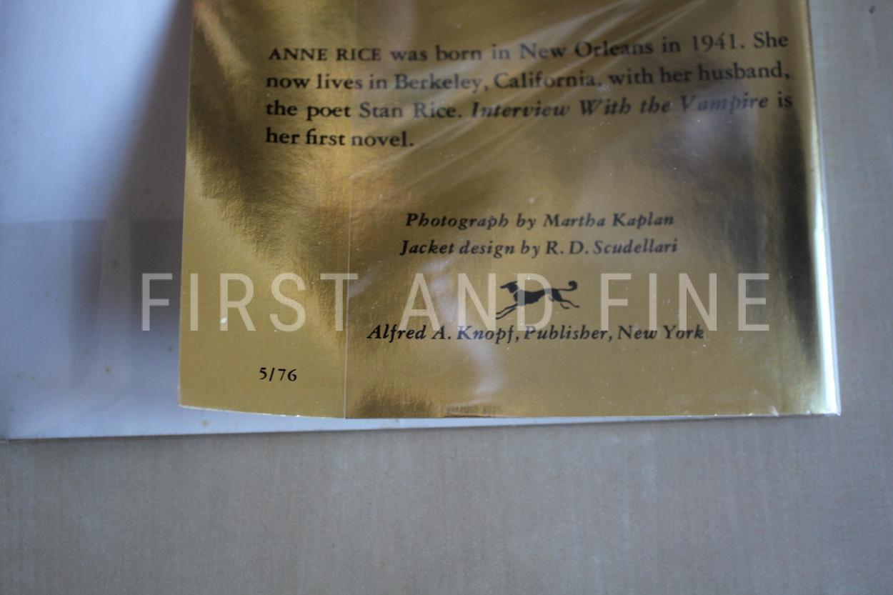 Rice, Anne (1976) 'Interview with the Vampire', US signed first edition - Image 13