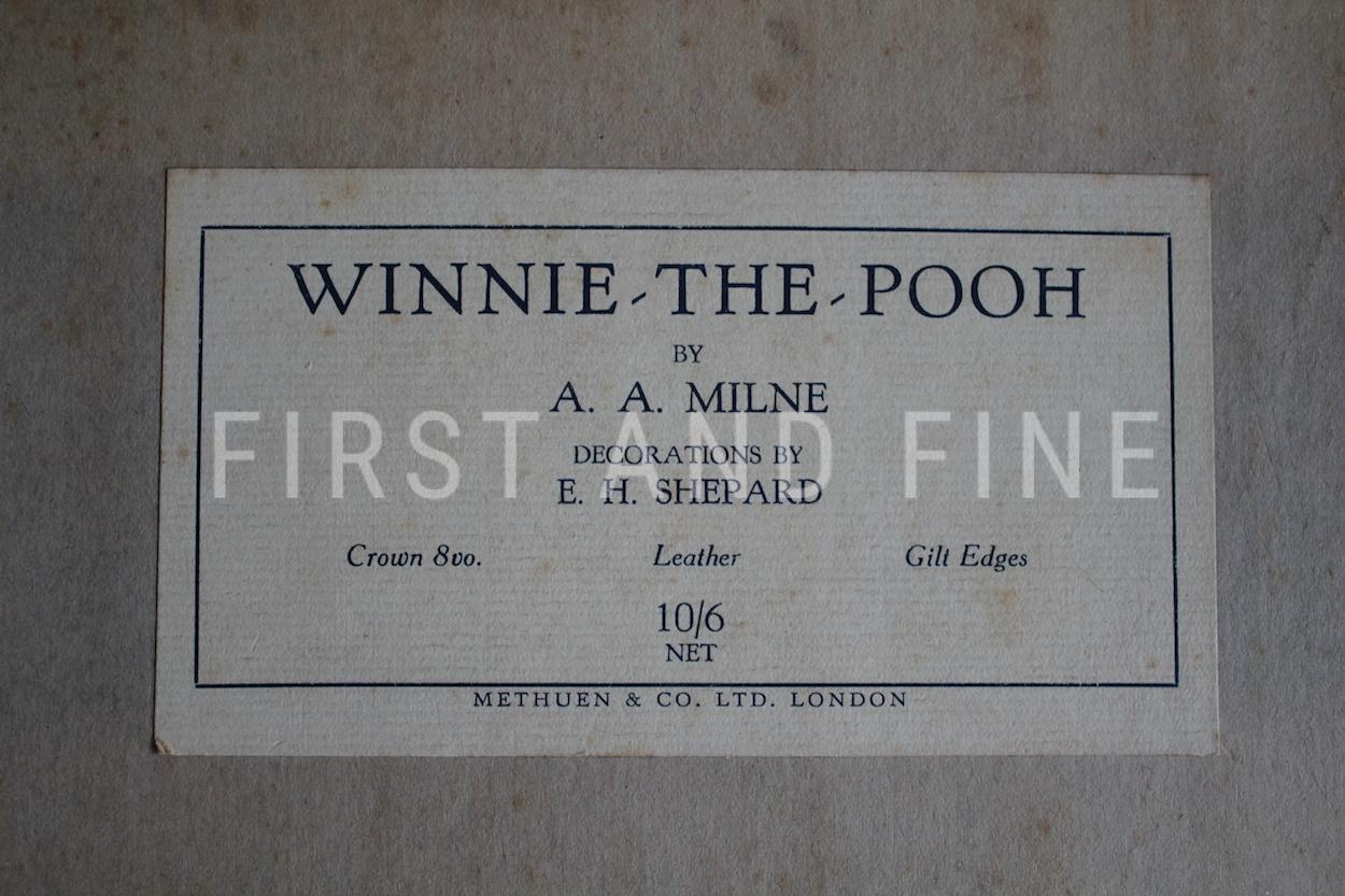 Milne, Alan Alexander (1926) 'Winnie-the-Pooh', signed deluxe first edition - Image 20