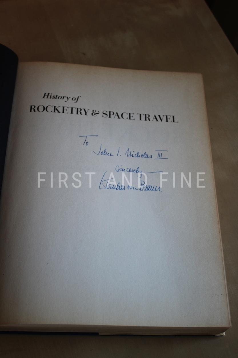 von Braun, Wernher (1966) 'History of Rocketry and Space Travel', US signed first edition - Image 2