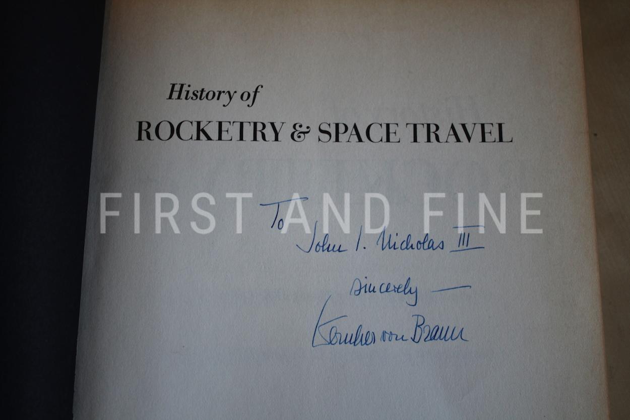 von Braun, Wernher (1966) 'History of Rocketry and Space Travel', US signed first edition - Image 3