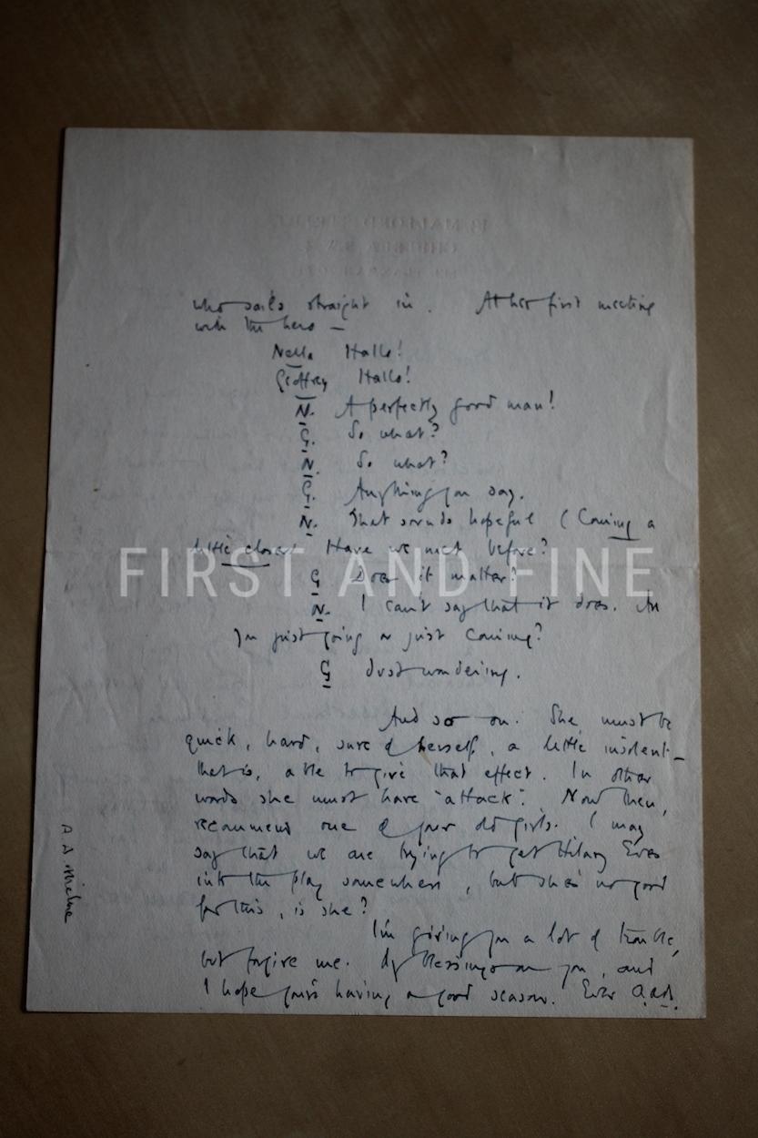 Milne, Alan Alexander (1927) 'Now We Are Six', UK deluxe first edition with handwritten letter by A.A. Milne - Image 3
