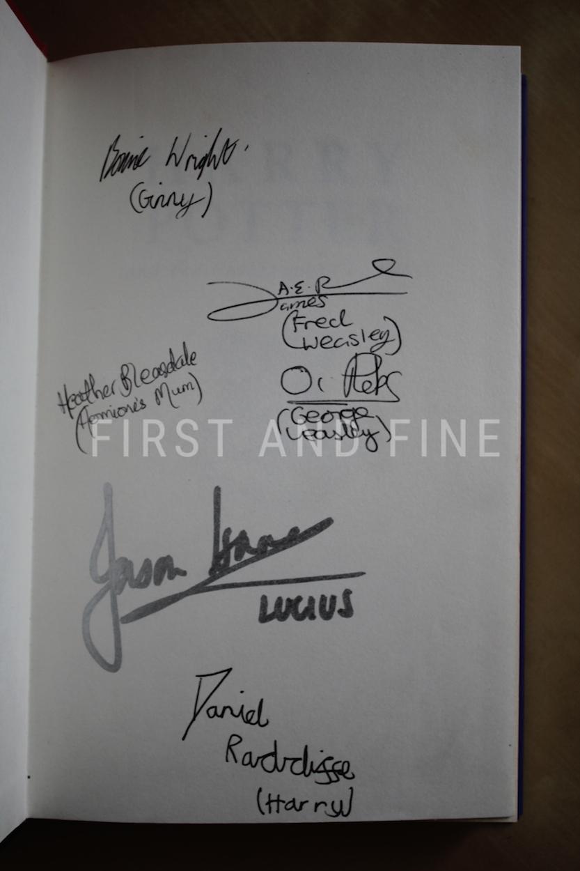 Rowling, J.K. (1997) 'Harry Potter and the Philosopher's Stone', UK first edition (later printing), signed by the film cast - Image 3