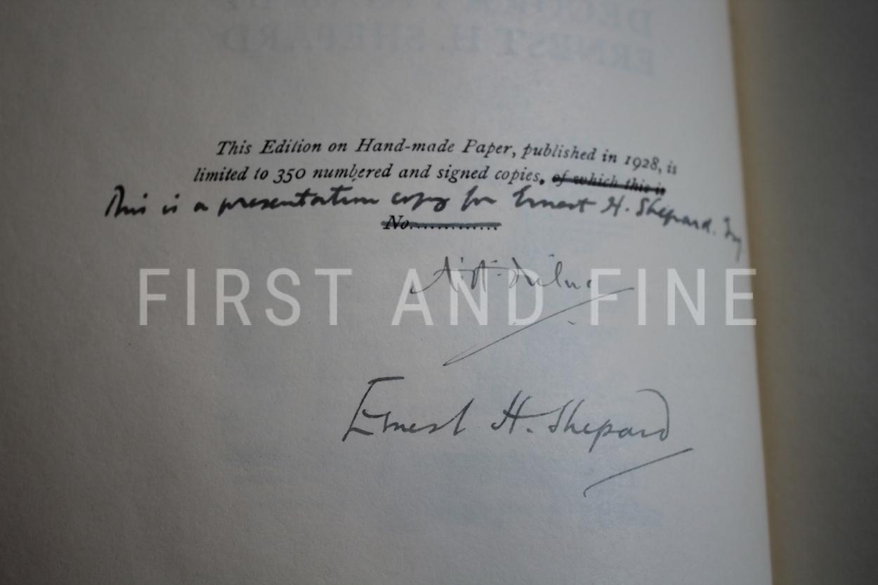 Milne, Alan Alexander (1928) 'The House at Pooh Corner', UK signed limited edition and Ernest Shepard's personal copy! - Image 2