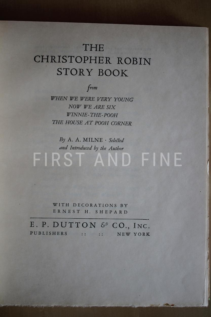Milne, Alan Alexander (1929) 'The Christopher Robin Story Book', US signed limited edition - Image 10