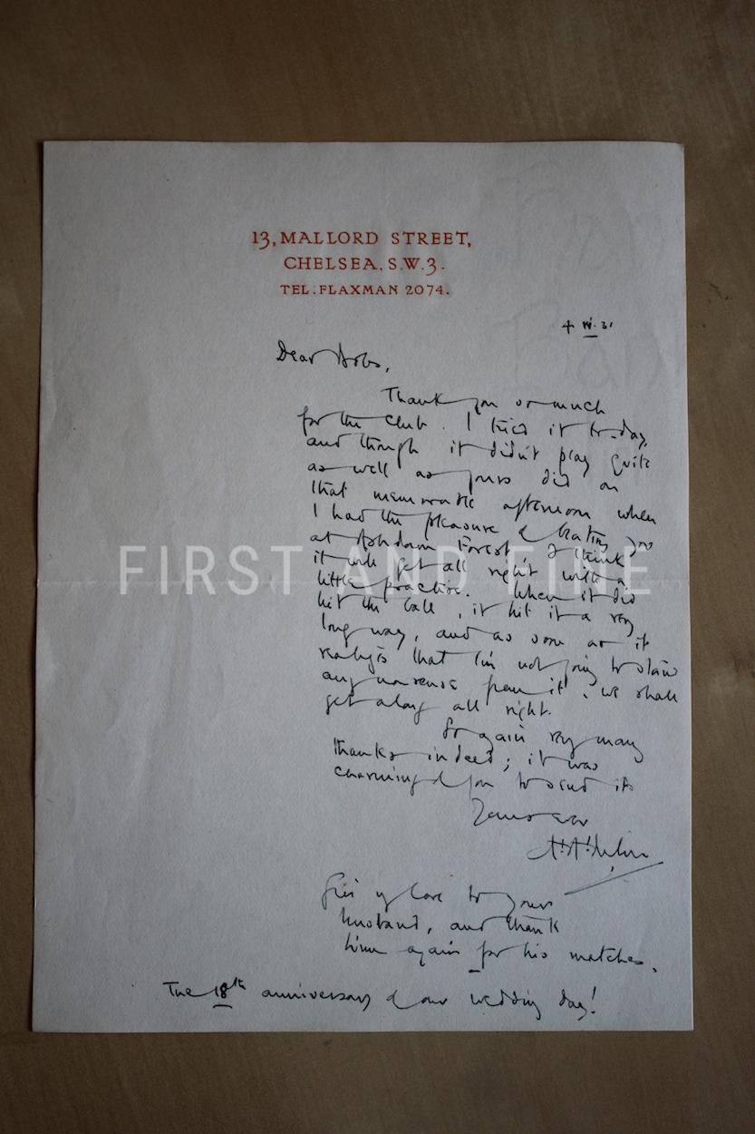 Milne, Alan Alexander (1925) 'When We Were Very Young', UK first deluxe edition plus handwritten letter signed by Milne - Image 2