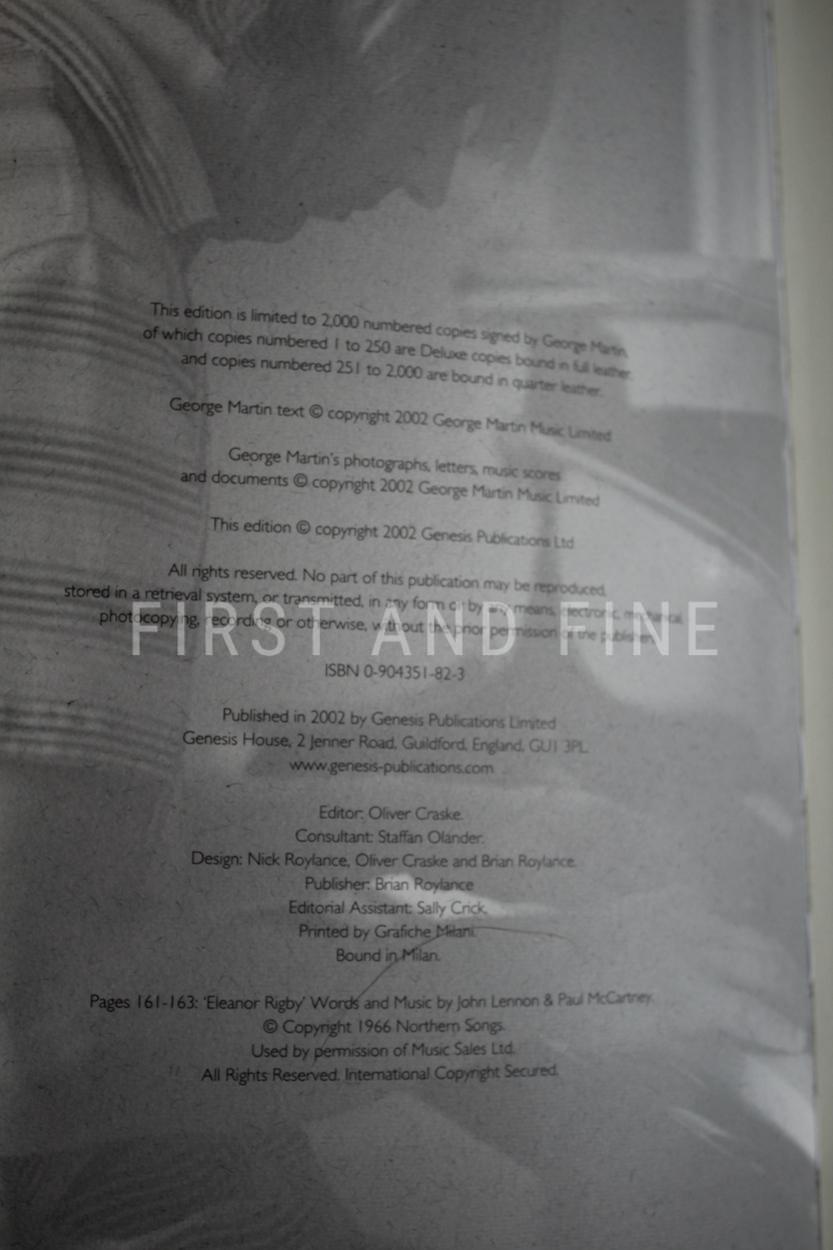 Martin, George (2002) 'Playback', UK signed deluxe limited edition, Genesis Publications - Image 16