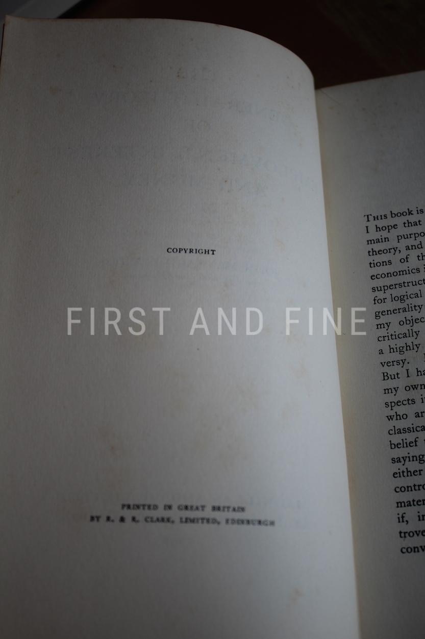 Keynes, John Maynard (1936) The General Theory of Employment, Interest and Money', UK first edition in the scarce first edition dust jacket - Image 2