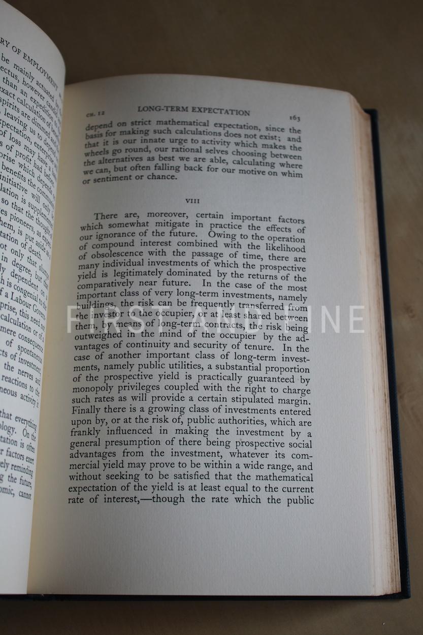 Keynes, John Maynard (1936) The General Theory of Employment, Interest and Money', UK first edition in the scarce first edition dust jacket - Image 16